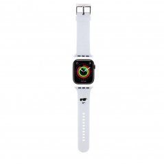 Karl Lagerfeld Choupette Head NFT Řemínek pro Apple Watch 38/40/41 White