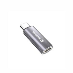 NABÍJECÍ ADAPTÉR SWISSTEN USB-C (samec) / LIGHTNING (samice) STŘÍBRNÝ
