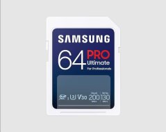 Samsung paměťová karta 64GB PRO ULTIMATE SDXC CL10 U3 V30 (č/z: až 200/130MB/s)