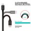 DATOVÝ KABEL SWISSTEN TEXTILE USB / MICRO USB 1,2 M ŠEDÝ