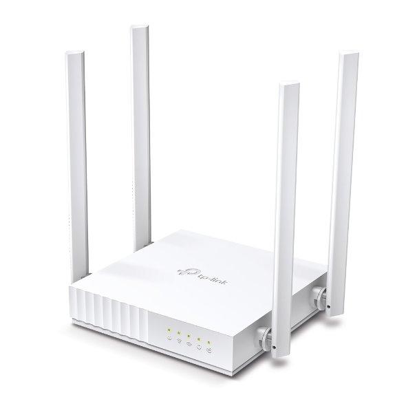 TP-LINK Dual Band Wi-Fi Router 300 Mbps/2.4 GHz + 433 Mbps/5 GHzSPEC: 4×Antennas, 1×10/100M WAN Por