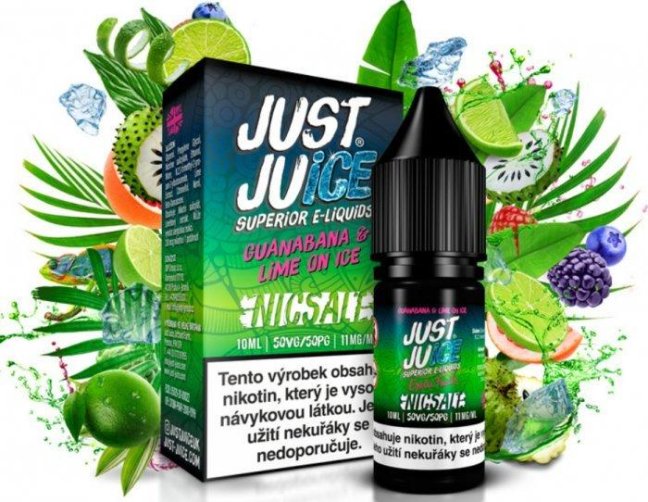LIQUID JUST JUICE SALT GUANABANA & LIME ON ICE 10ML - 11MG