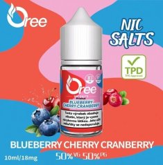 Liquid Oree SALT Blueberry cherry cranberry - Borůvka třešeň brusinka 10ml - 18mg