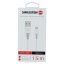 DATOVÝ KABEL SWISSTEN USB / USB-C BÍLÝ 1,5 M (7mm)