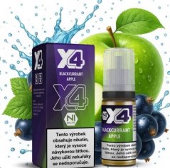 X4 Bar Juice Salt - E-liquid - Blackcurrant Apple (Černý rybíz a jablko) 10ml - 10mg