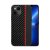 Tel Protect CARBON Case pro Xiaomi Redmi Note 11/Note 11S Černý s červeným pruhem