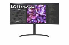 LG 34WQ75C-B 34"W IPS LED 3440x1440 5M:1 5ms 300cd DP 2xHDMI USB-C(90W)