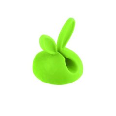 Přilepovací organizér kabelů - králík - Green