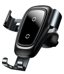 Baseus WXYL-B0A Metal Držák s Bezdrátovým Nabíjením do Ventilace Black