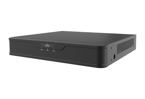 UNIVIEW NVR, 8 PoE (Max 108W) +2 kanály, (10 nahrávání), H.265, 1x HDD, max 8MP, propustnost (in/out) 64/48 Mbps, video