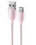 DATOVÝ KABEL SWISSTEN TEXTILE II USB / USB-C 1,5 M RŮŽOVÝ