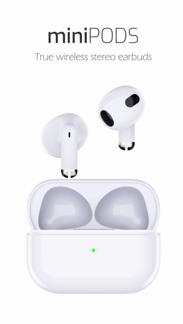 BLUETOOTH TWS SLUCHÁTKA SWISSTEN MINIPODS BÍLÁ