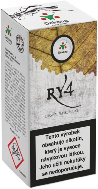 Liquid Dekang RY4 10ml - 16mg (Směs vanilky a tabáku)