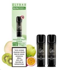 Elf Bar ELFA Pod - přednaplněná Cartridge - Kiwi Passion Fruit Guava - 20mg - 2ks