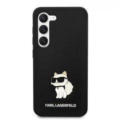 Karl Lagerfeld Liquid Silicone Choupette NFT Zadní Kryt pro Samsung Galaxy S23 Black