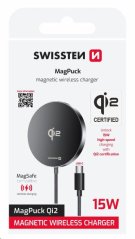 SWISSTEN BEZDRÁTOVÁ NABÍJEČKA MagPuck Qi2 1.5 M (kompatibilní s MagSafe)