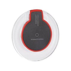 Wireless Inuction Charger QI universal - LED , Black (min. 2A)