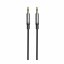 AUDIO KABEL SWISSTEN TEXTILE JACK (samec) / JACK (samec) 1,5 M ČERNÝ (nahrazuje 73501101)