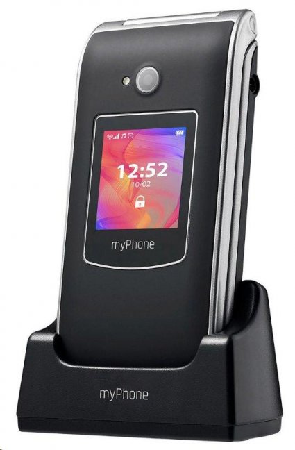 myPhone Rumba 2 černý s nabíjecím stojánkem