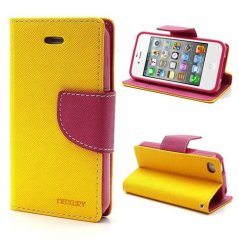 Mercury Fancy Diary Pouzdro pro Samsung i9060 Galaxy Grand  Yellow/HotPink