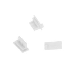 SILIKONOVÁ USB ZÁSTRČKA PROTI PRACHU, BÍLÁ - 1 ks