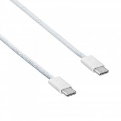 Akyga Kabel USB-C / USB-C 2.0 60W, bílá  1m