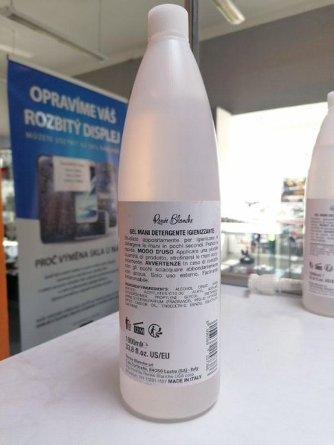 Dezinfekční - antibakteriální gel 1000ml, výhodné balení s pumpičkou po expiraci