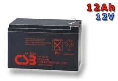 CSB Náhradni baterie 12V - 12Ah GP12120 F2 - kompatibilní s RBC4/6