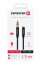 AUDIO KABEL SWISSTEN TEXTILE 3,5 mm JACK(samec) - 3,5 mm JACK (samice) 1,5 M ČERNÝ