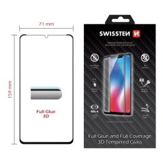 SKLO SWISSTEN ULTRA DURABLE 3D FULL GLUE GLASS PRO HUAWEI P30 PRO ČERNÉ