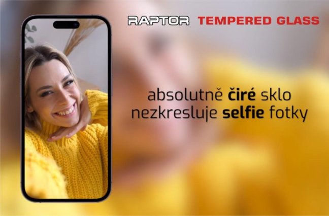 SWISSTEN RAPTOR DIAMOND ULTRA CLEAR 3D TEMPEROVANÉ SKLO PRO APPLE IPHONE 16 PLUS ČERNÉ