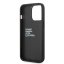 BMW M PU Carbon Blue Line Zadní Kryt pro iPhone 14 Pro Max Black