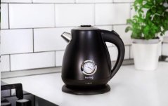 RYCHLOVARNÁ KONVICE HUSLOG 1,7L S TEPLOMĚREM ČERNÁ