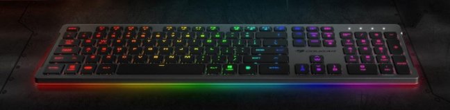 COUGAR herní klávesnice VANTAR S RGB Black, Ultra Slim Thickness, Anti-Ghosting