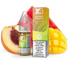 X4 Bar Juice Salt - E-liquid - Peach Mango Watermelon (Broskev, mango a meloun) - 10mg  EXPIRACE 09/2025