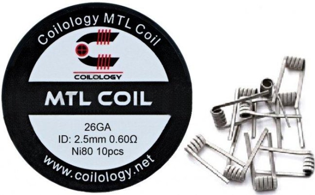 COILOLOGY MTL ROUND PŘEDMOTANÉ SPIRÁLKY NI80 0,6OHM 10KS COILOLOGY MTL ROUND PŘEDMOTANÉ SPIRÁLKY NI80 0,6OHM 10KS