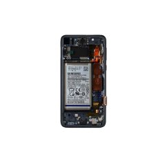 LCD display + Dotyk + Přední kryt + Baterie Samsung G970 Galaxy S10e Prism Black (Service Pack)