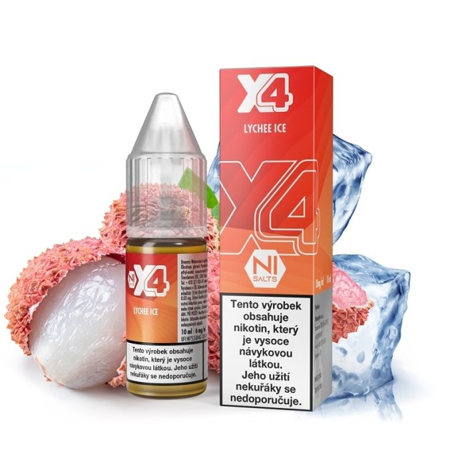 X4 Bar Juice Salt - E-liquid - Lychee ICE (Chladivé liči) - 20mg