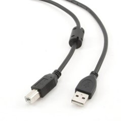 Gembird kábel USB 2.0 (AM) na USB 2.0 (BM), prémiový, 1.8m, čierny