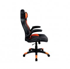 CANYON herní židle Vigil, PU kůže, dřevěný rám, plynový zdvih třídy 4, černo-oranžová