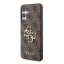 Guess PU 4G Metal Logo Zadní Kryt pro Samsung Galaxy S24+ Brown