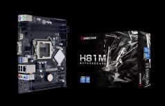 BIOSTAR, Intel H81, v3.0, Socket 1150, uATX, GbE LAN