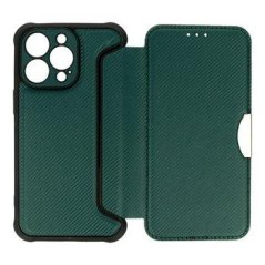 Pouzdro Razor Carbon Book pro Samsung Galaxy A52/A52S tmavě zelené