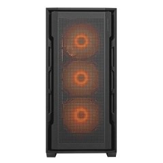 COUGAR PC skříň UNIFACE RGB Black Mid Tower Mesh Front Panel 4 x 120mm ARGB Fans TG Left Panel
