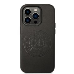 Karl Lagerfeld PU Leather Perforated Logo Zadní Kryt pro iPhone 14 Pro Max Black
