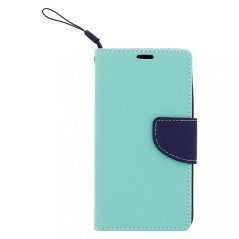 Fancy Diary Book Pouzdro Mint/Navy pro Nokia Lumia 535