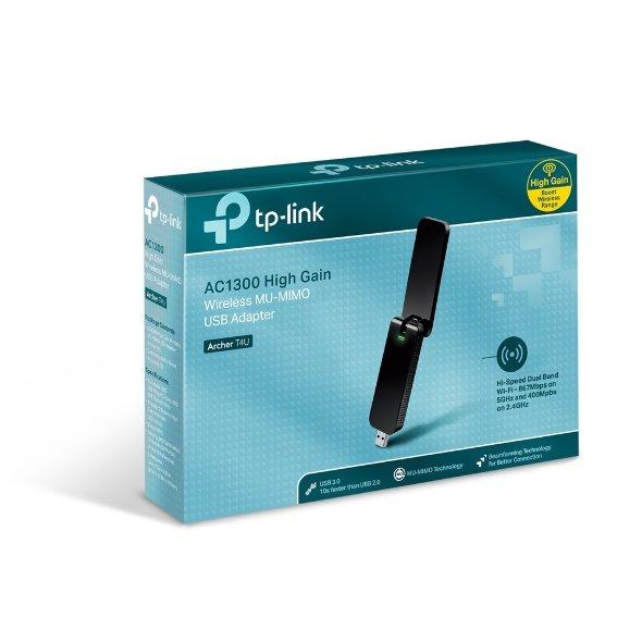 TP-LINK Wi-Fi USB adaptér Archer, MU-MIMO 2T2R, 867Mbps/5GHz + 400Mbps/2.4GHz