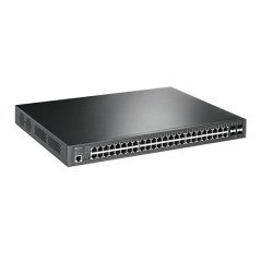 TP-LINK "JetStream™ 52-Port Gigabit L2+ Managed Switch with 48-Port PoE+PORT: 48× Gigabit PoE+ Ports, 4× Gigabit SFP Sl