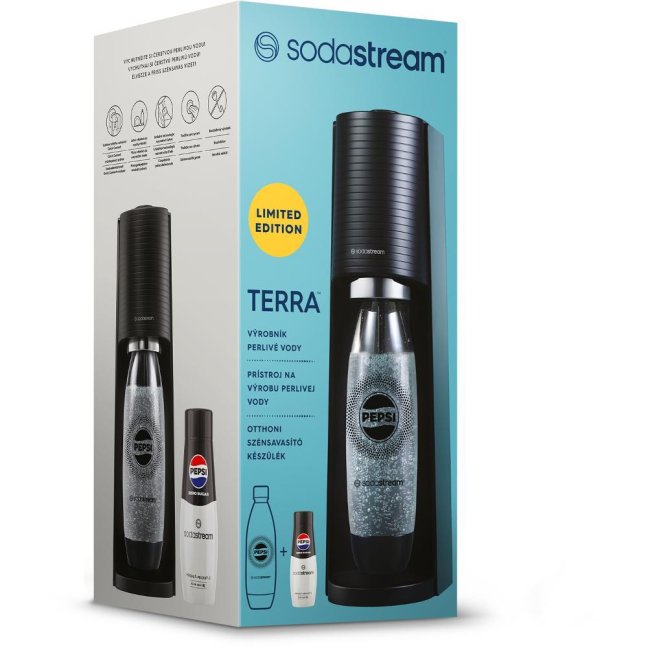 SodaStream TERRA Black Pepsi Zero Megapack black