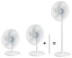Stojanový/stolní ventilátor Bluepalm BP40STTI26V1 Ř 40 cm 50 W kovový bílý